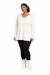 (Plus) Timeless Cozy V-Neck Sweater (IVORY)