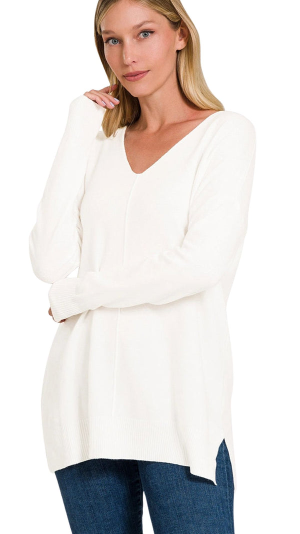 Timeless Cozy V-Neck Sweater