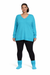 (Plus) Timeless Cozy V-Neck Sweater (H ICE BLUE)