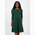 3/4 Sleeve A-Line Flare Dress | Soft Lounge Dress for Women (Hunter Green)